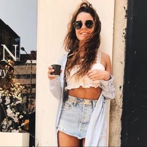 Carmar Light Wash Jean Skirt